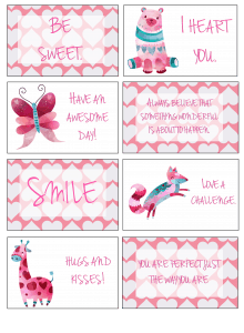 Valentine Lunch Box Notes for Kids To Show Love!