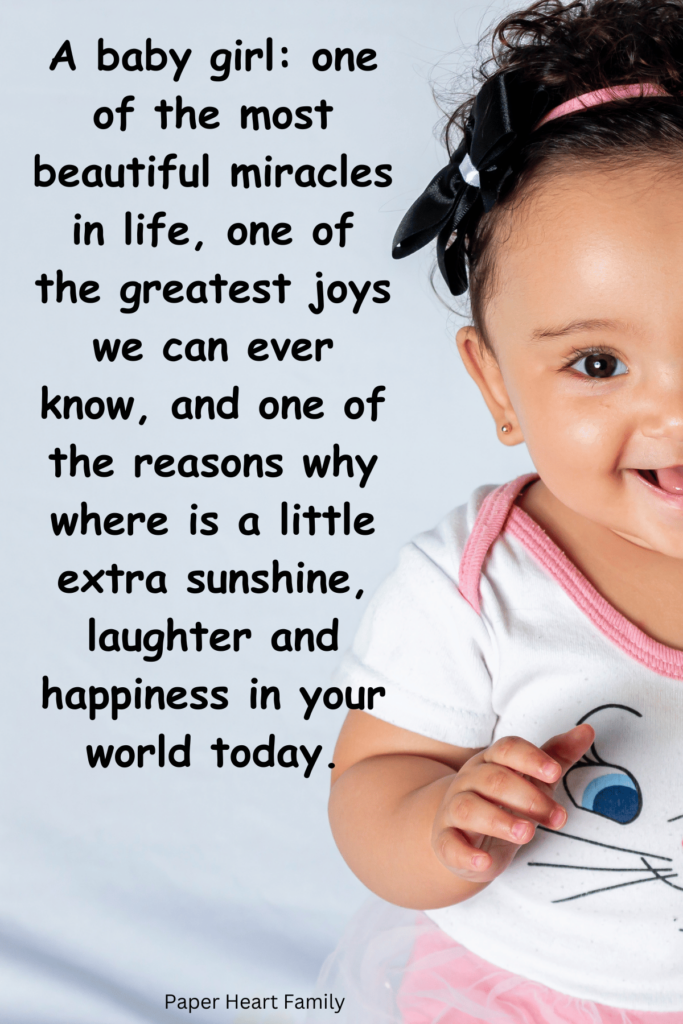 expecting baby girl quotes