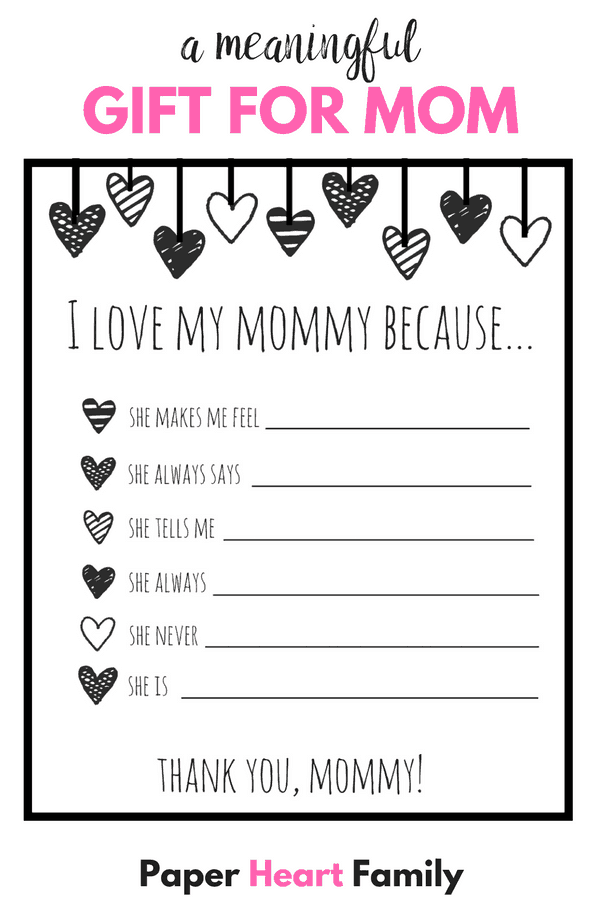 I Love My Mom Because Free Printable Printable Word Searches