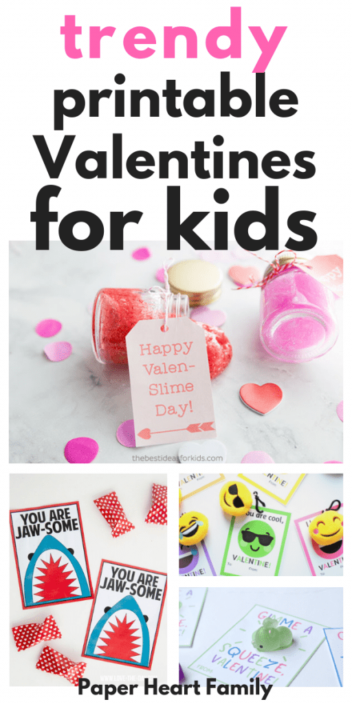The TRENDIEST Valentine Card Printables For Kids