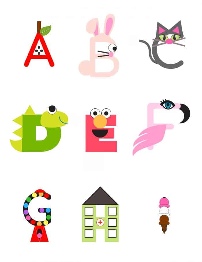 Free Printable Letter Crafts (Just Print, Cut And Paste!)