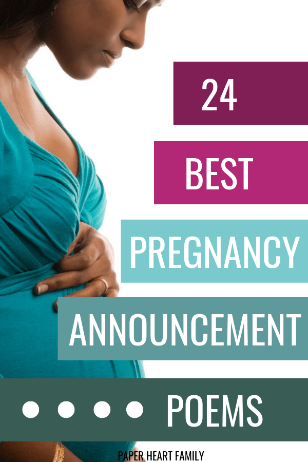 pregnancy poems to announce