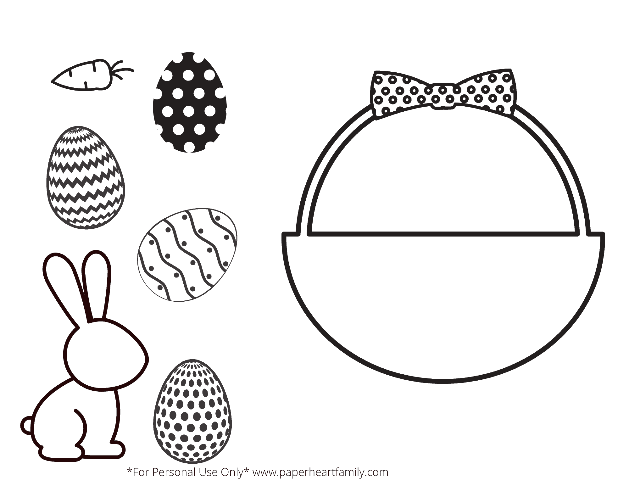 Free Printable Easter Craft For Kids (Simply Print, Cut, Color And Paste!)