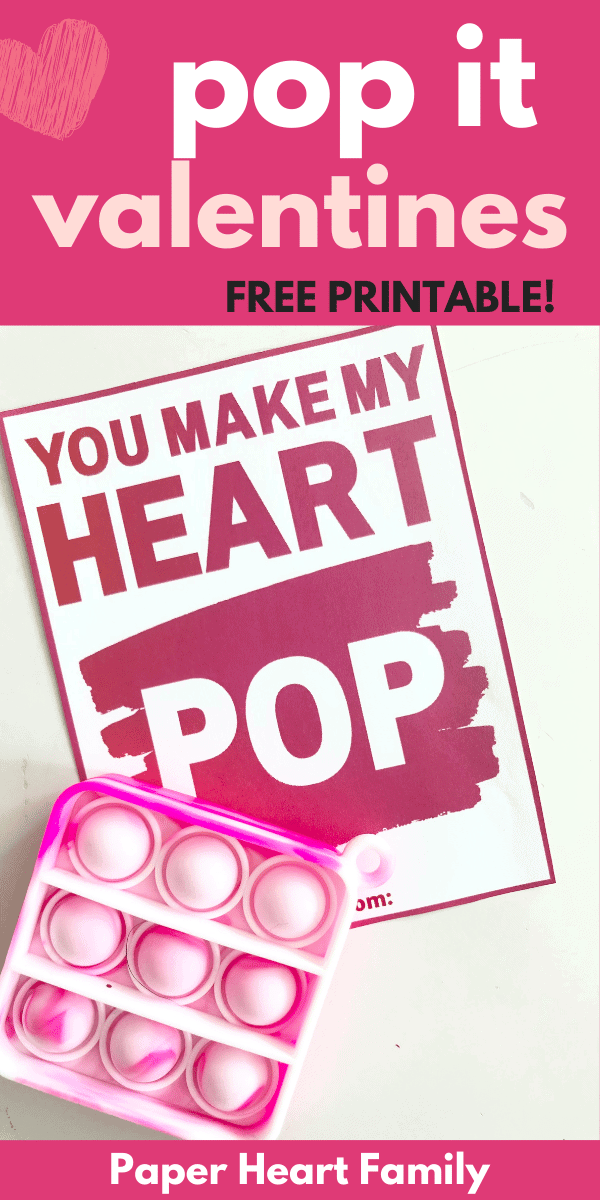 Pop It Valentine Printable