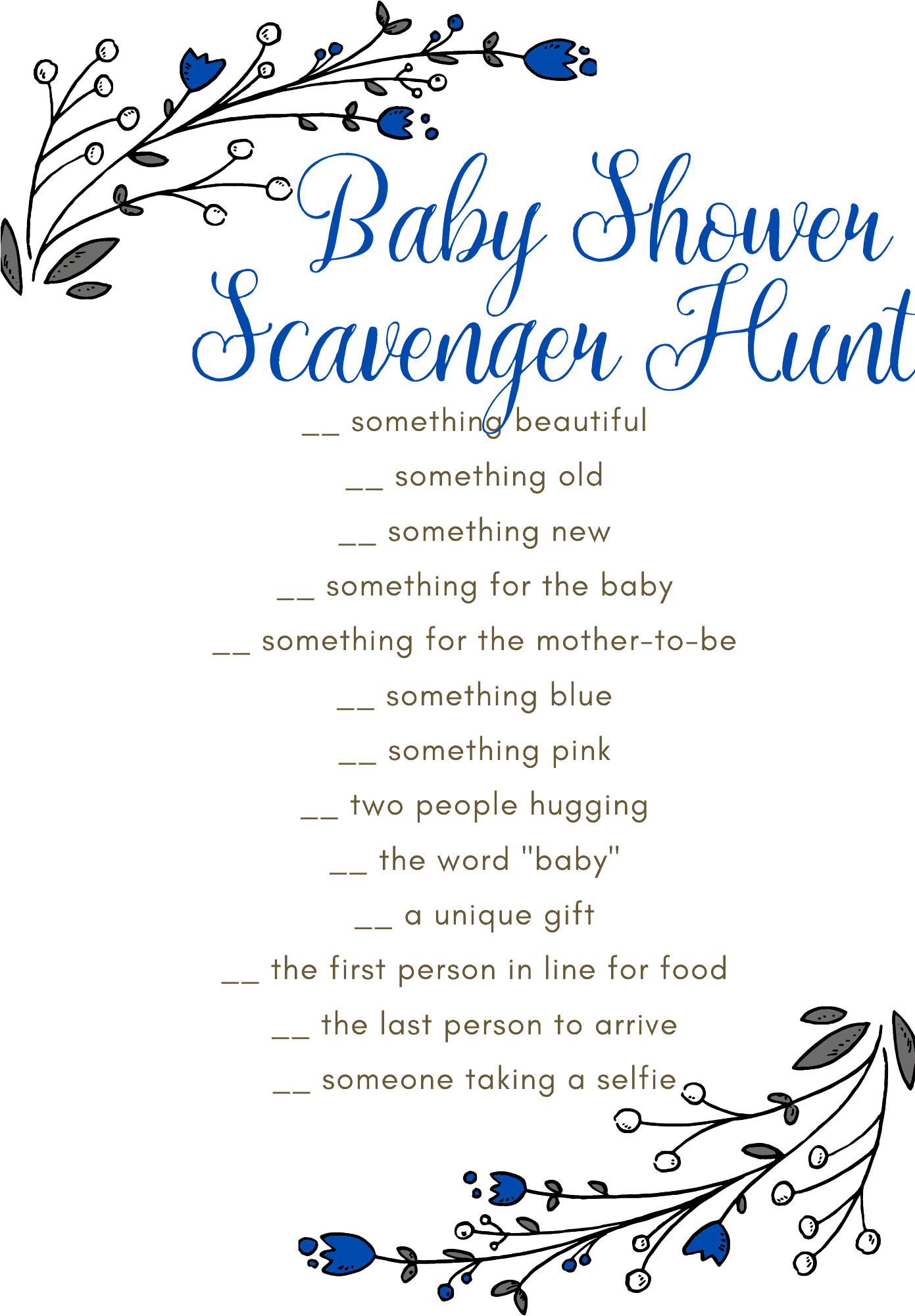 5 Baby Shower Scavenger Hunts Guests Will Love