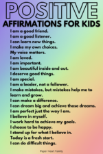 110 Positive Affirmations For Kids (with Printable Cards)