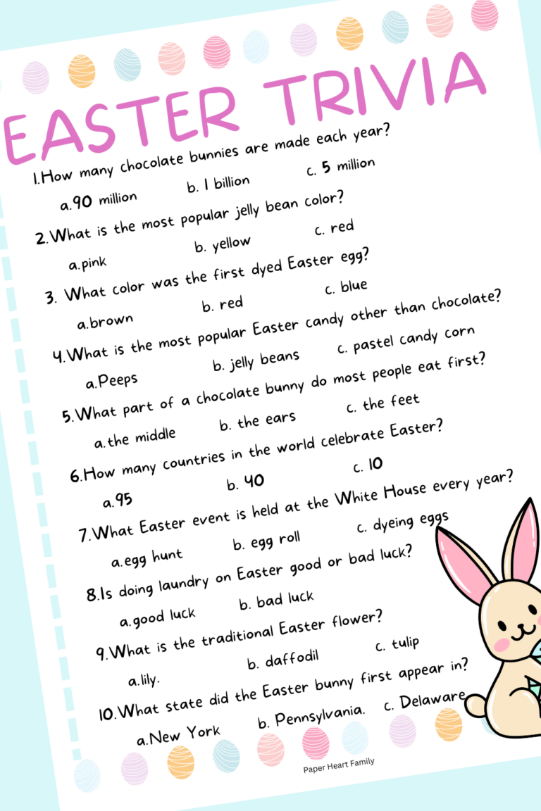 11 Free Printable Easter Games For Kids And Families