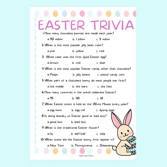 Printable Easter Games