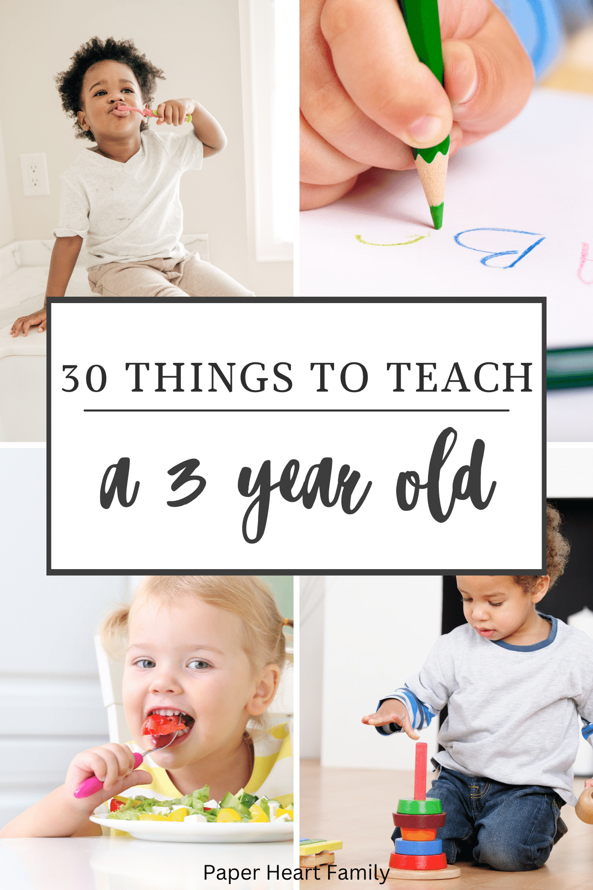 things to teach 3 year old boy