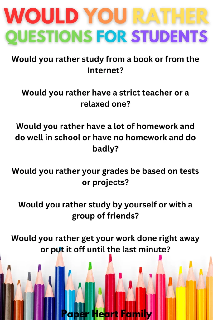 S- Would You Rather Questions (homework)