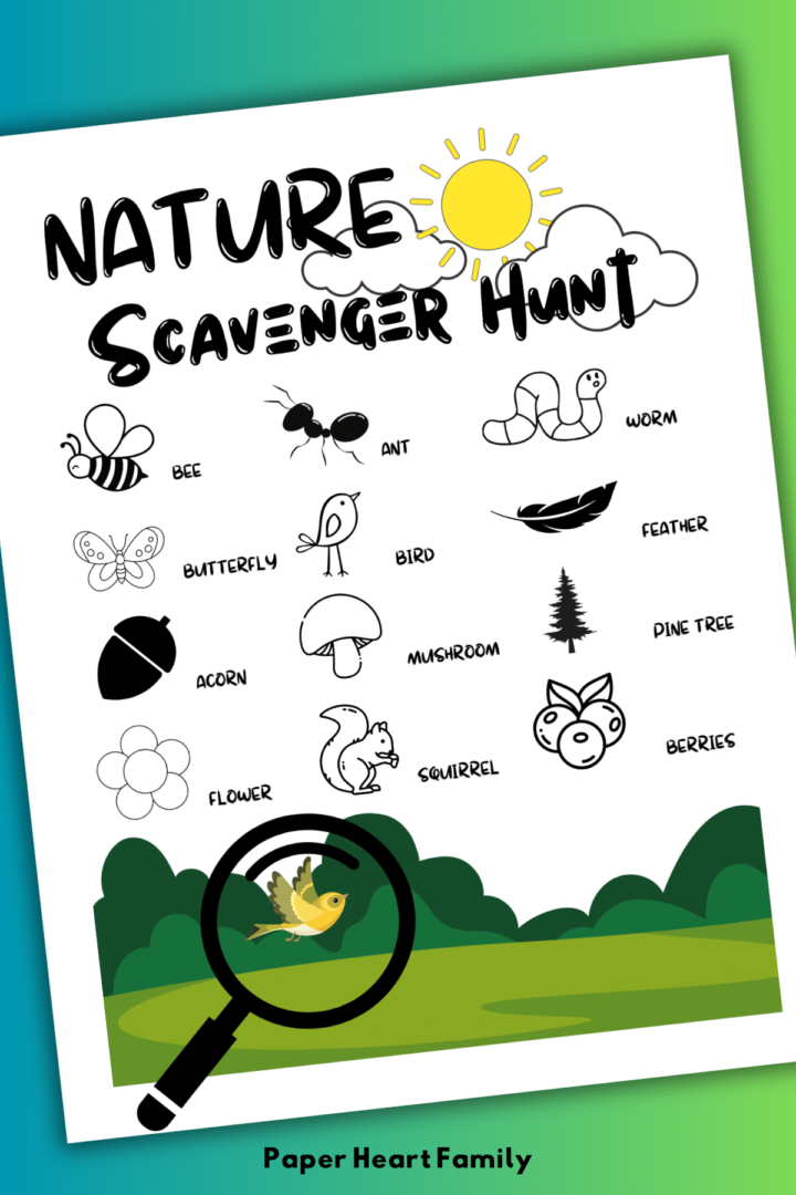 Two Free Printable Nature Scavenger Hunts For Kids