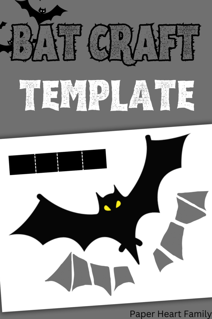 Fun, Free Printable Bat Craft For Kids This Halloween