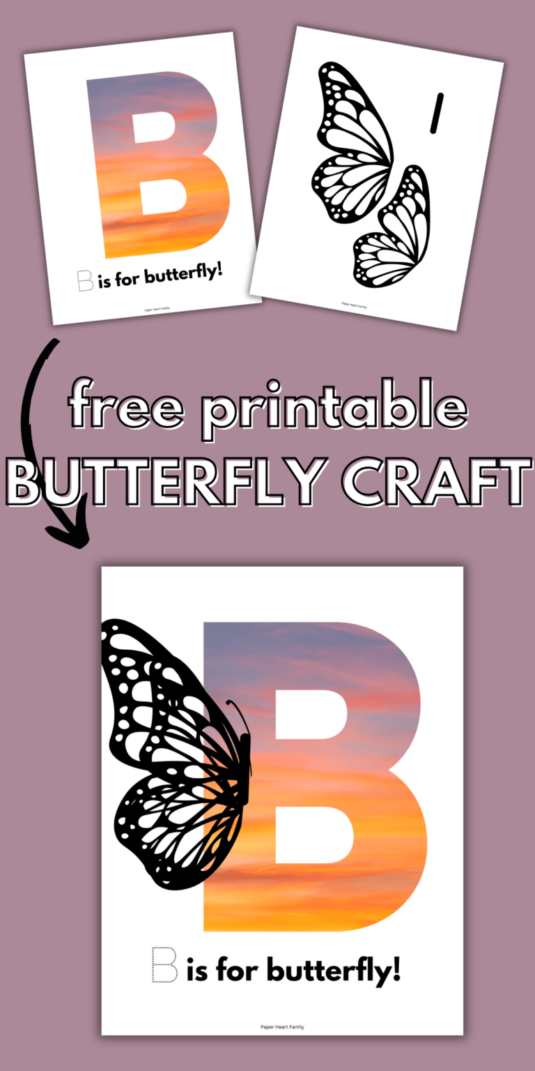 Free Printable Letter Crafts (Just Print, Cut And Paste!)