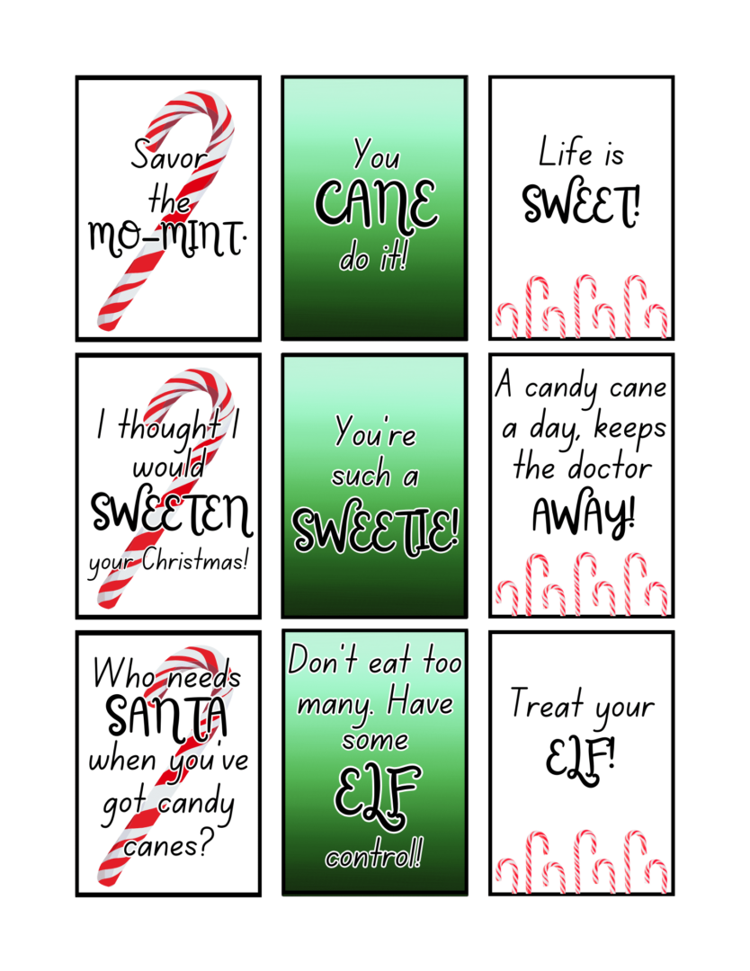 Elf On The Shelf Candy Cane Hunt Printable Game