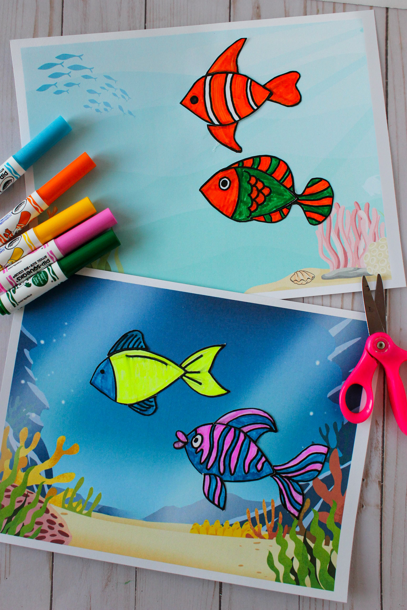 Free Printable Fish Craft For Kids To Make With Paper