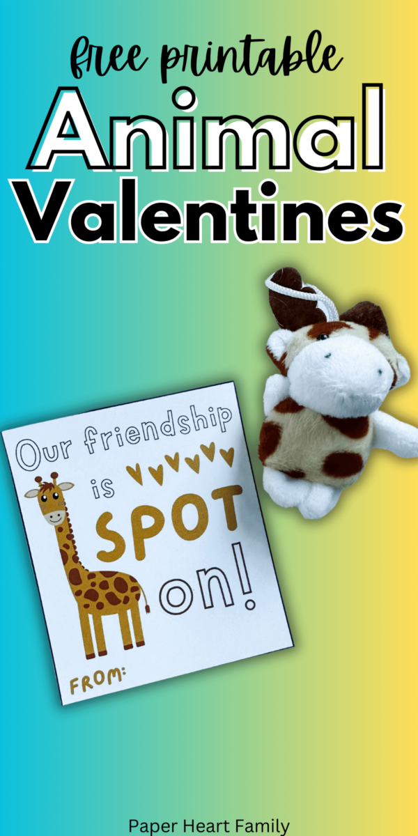 Adorable Free Printable Animal Valentines