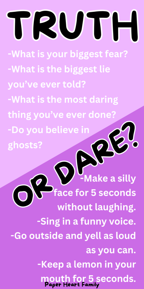 Best Truth Or Dare Questions To Ask Your Kids