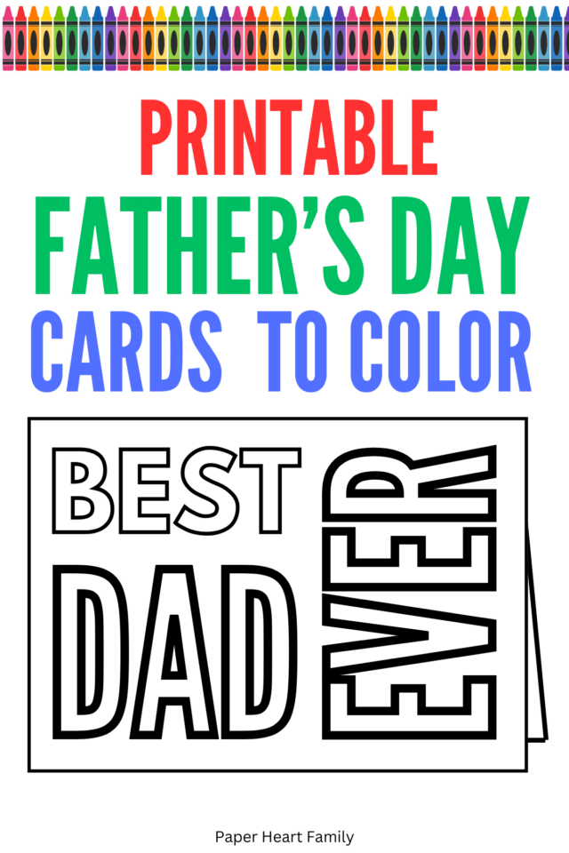 Free Printable Father's Day Cards To Color