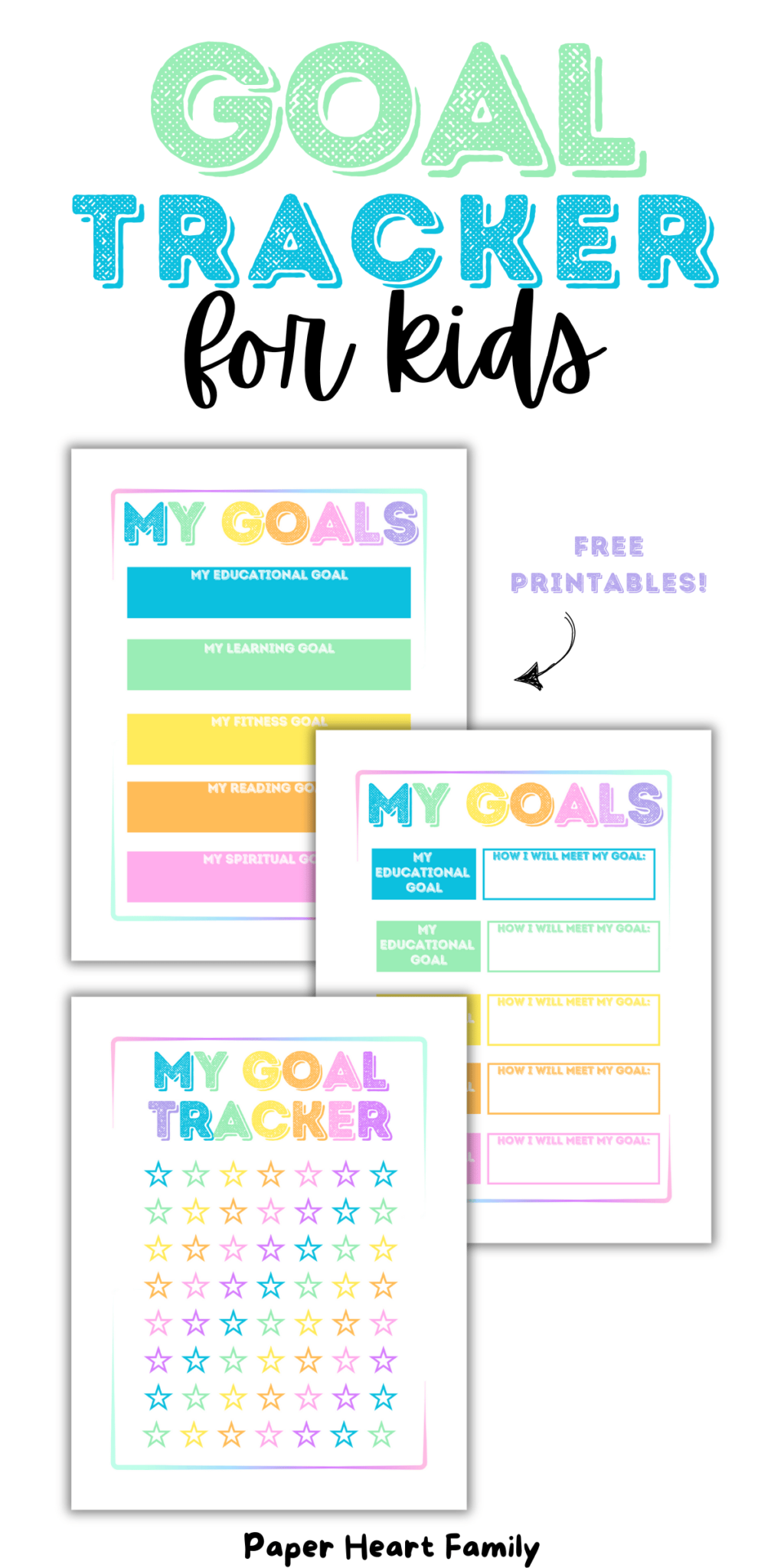 Ways To Set Goals With Kids + Free Printable