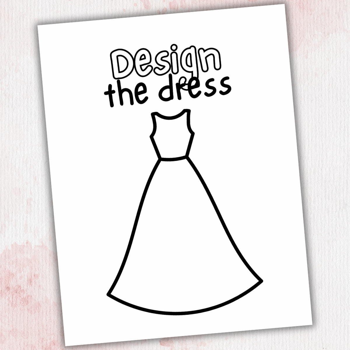 Wedding dress silhouette to design and color