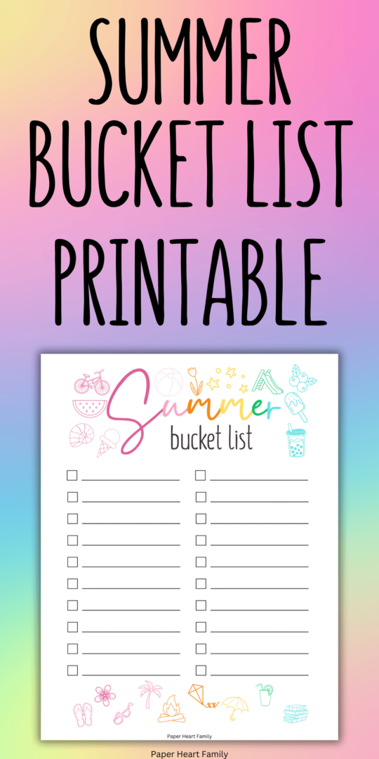 46 Summer Bucket List Ideas For Kids