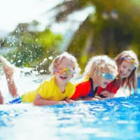 kids having fun in a pool